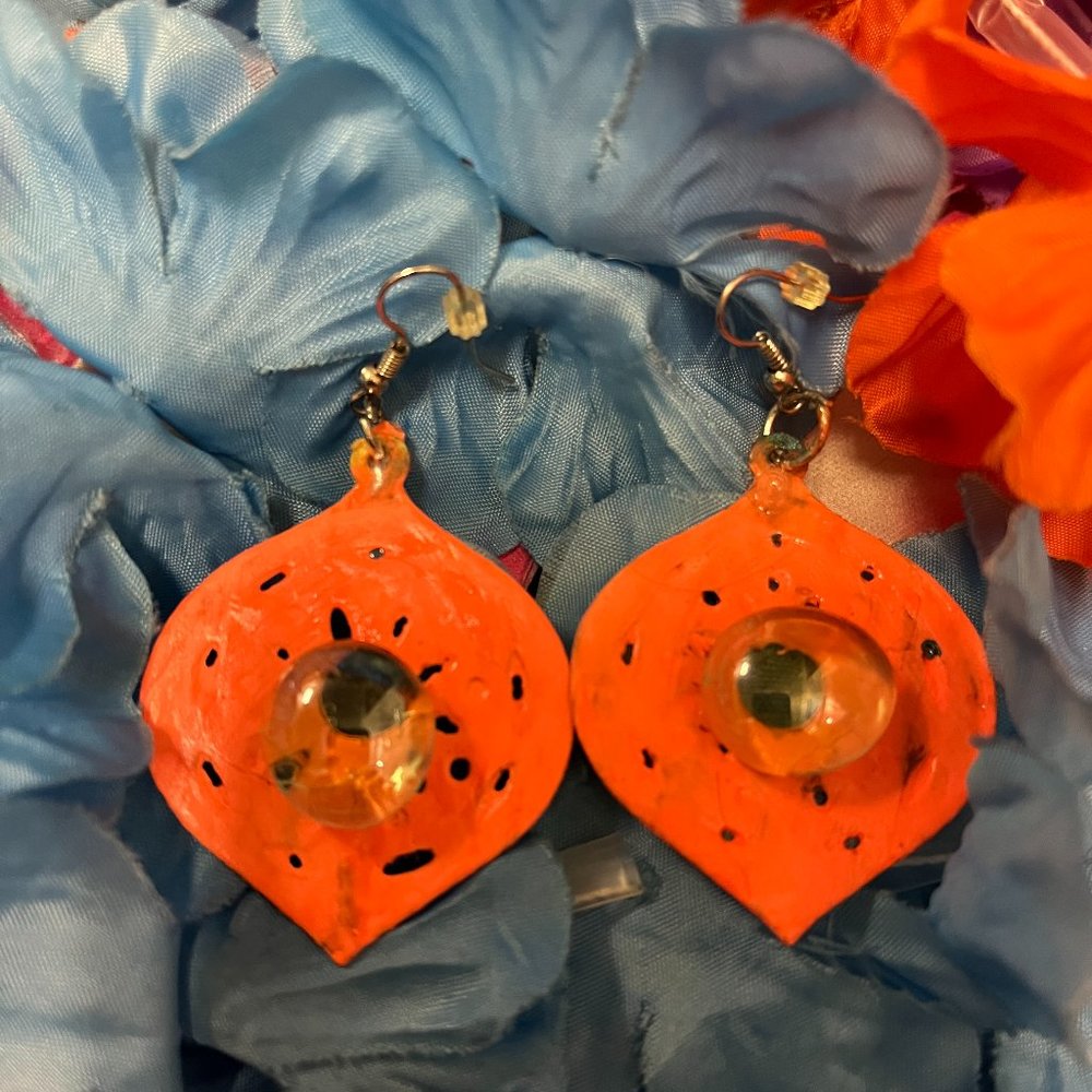 Orange Earrings - image 1